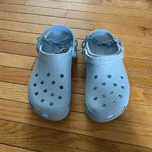 Crocs Classic Clog Unisex Blue Slip On Size 13 Casual Shoes